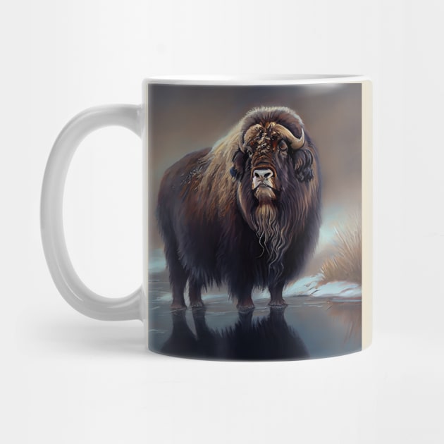 Arctic Muskox - Oil Paint by ABART BY ALEXST 